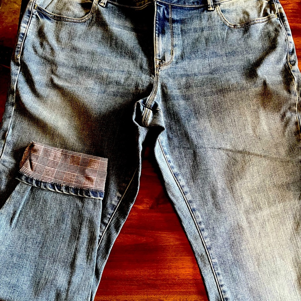 Maurice’s Plaid ankle jean